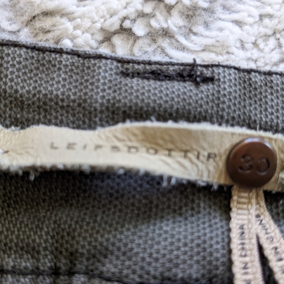 Leifsdottir Green Utility Cargo Pants Women’s 30 Skinny High Waist Army - Picture 5 of 5